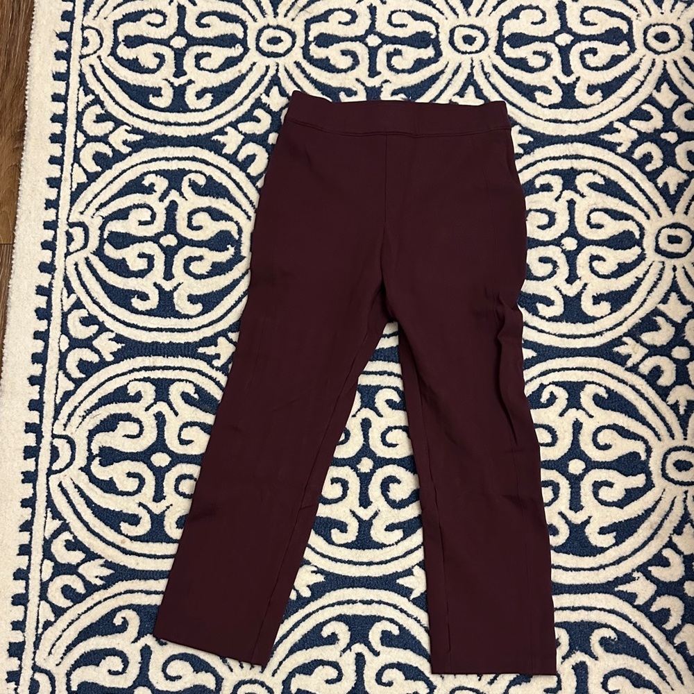 SPANX Women's Maroon Ankle Pants